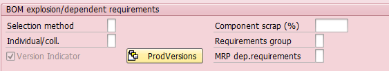 A Fragment of MRP4 View in SAP Material Master (1)