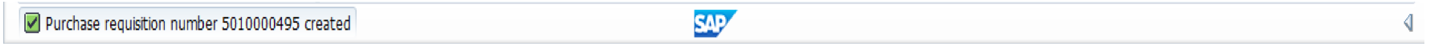 SAP Purchase Requisition Number
