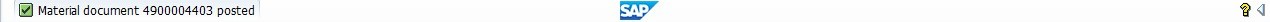 SAP Goods Receipt Material Document Number