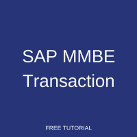 SAP MMBE Transaction